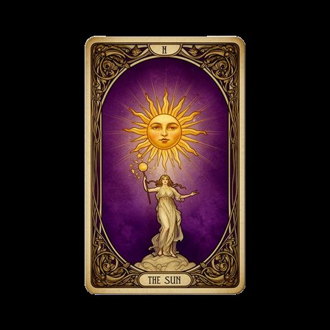 The Sun card from Amanda's tarot deck