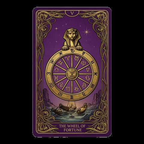 Wheel of Fortune card from Amanda's tarot deck